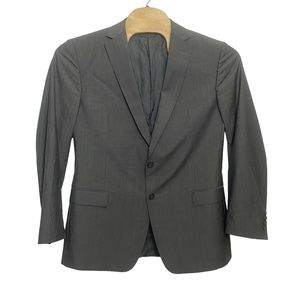 Z Zegna 7-56R Gray Striped‎ Suit Jacket “CITY” 100% Wool